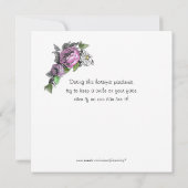 Ik lach! meisje met wieltjes kaart (Achterkant)