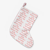 Ik lach om de kerstkous kleine kerstsok (Voorkant (Hangend))