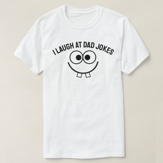 Ik lach om papa grappen t-shirt (Design voorkant)