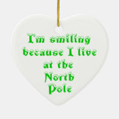 Ik lach omdat hart ornament (Achterkant)