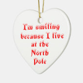 Ik lach omdat hart ornament (Links)