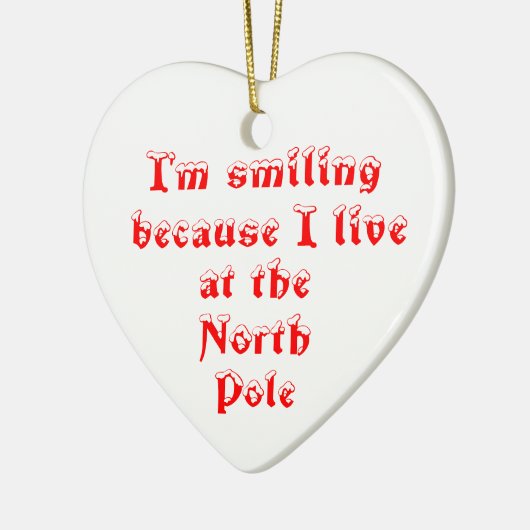Ik lach omdat hart ornament (Links)