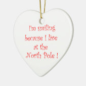 Ik lach omdat hart ornament (Links)