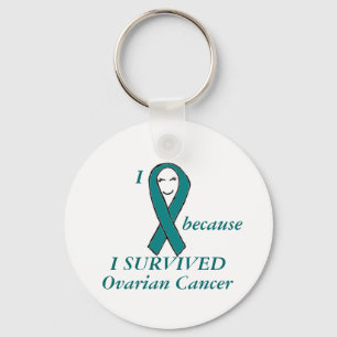 Ik lach omdat ik Ovarian Cancer overleefd heb Sleutelhanger
