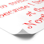 Ik lach omdat ik poster (Hoek)