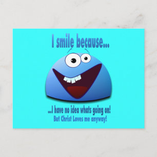 Ik lach omdat...V2 Briefkaart