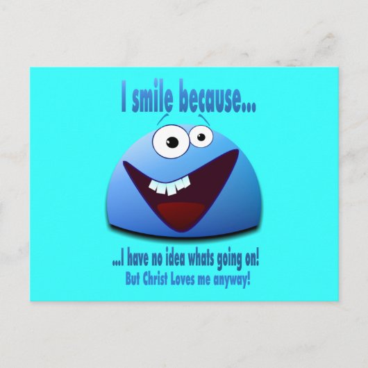 Ik lach omdat...V2 Briefkaart (Voorkant)