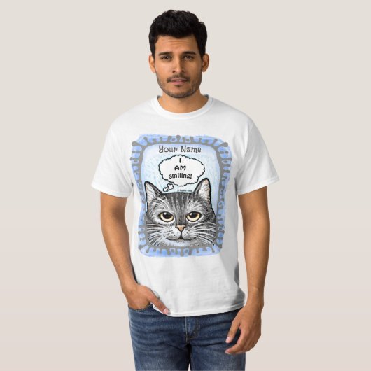 Ik lach Rats Cat T-shirt (Voorkant volledig)