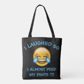 Ik lachte zo hard dat ik bijna mijn pants Emoji Ta Tote Bag (Achterkant)