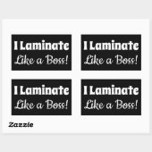 Ik lamineer als een baas zwarte Stickers (Vel)