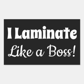 Ik lamineer als een baas zwarte Stickers