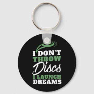Ik Lanceer Dromen Grappige Disc Golf Citaat Sleutelhanger