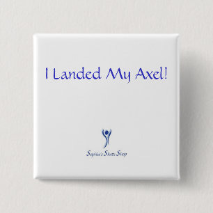 Ik landde mijn as. Button - Vierkant