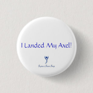 Ik landde mijn as. Knoop Ronde Button 3,2 Cm