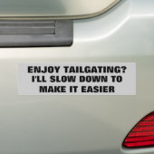 Ik langzamer om het trainen makkelijker te maken bumpersticker (Op auto)