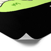 Ik Larvae je grappig Larvae Love Pun Dark BG Poster (Hoek)