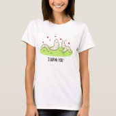 Ik Larvae je grappig Larvae Love Pun T-shirt (Voorkant)
