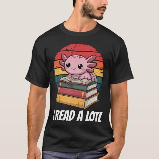 Ik las Alotl Axolotl T-shirt (Voorkant)