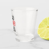 Ik las bandopdracht shot glas (Rechts)