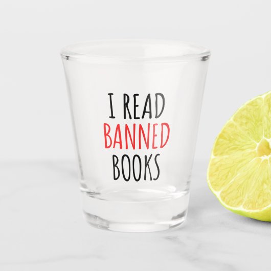 Ik las bandopdracht shot glas (Voorkant)