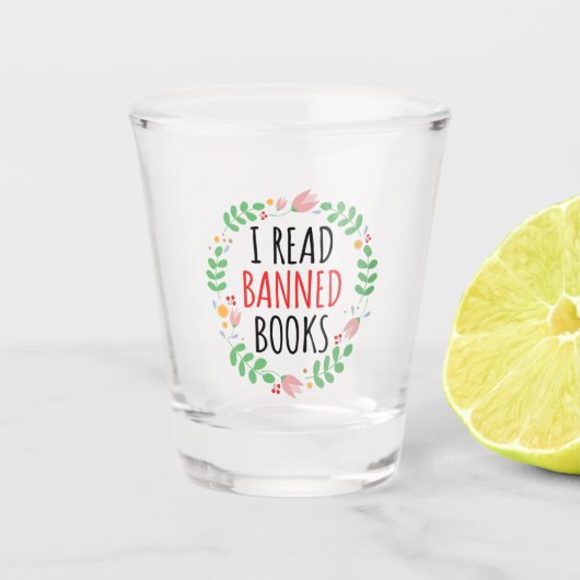 Ik las bandopdracht shot glas (Voorkant)