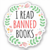 Ik las bandopdracht sticker (Voorkant)