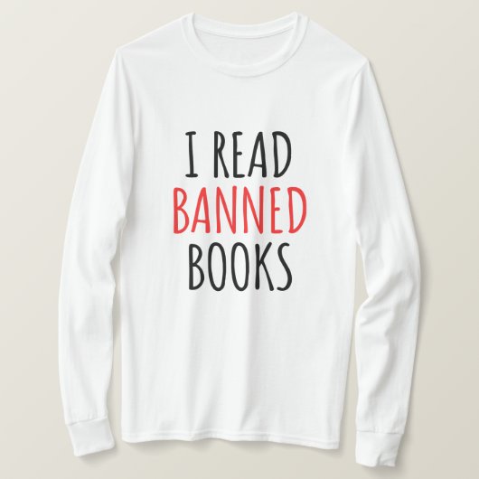 Ik las bandopdracht t-shirt (Design voorkant)
