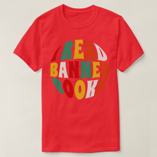 Ik las Banned Books7 T-shirt (Design voorkant)