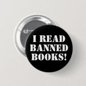 Ik las Banned Books. Ronde Button 5,7 Cm (Voorkant /achterkant)