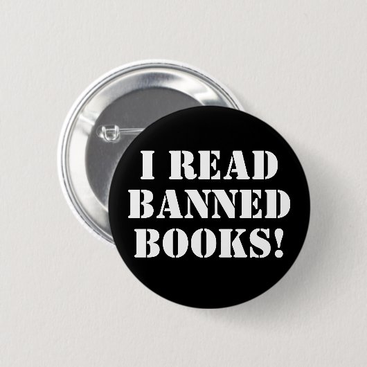 Ik las Banned Books. Ronde Button 5,7 Cm (Voorkant /achterkant)