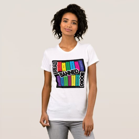 Ik las Banned Books T-shirt (Voorkant volledig)