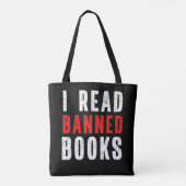Ik las boeken met boekenovers tote bag (Achterkant)