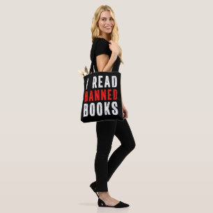 Ik las boeken met boekenovers tote bag