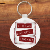 Ik las boekenboekworm Slogan Sleutelhanger (Voorkant)