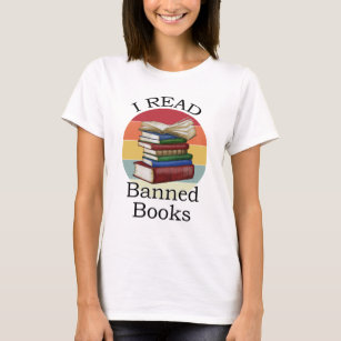 Ik las boekenlezer met verboden boekenboeken t-shirt