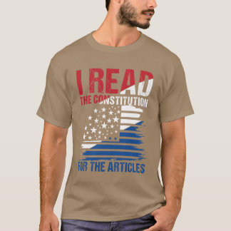 Ik las de Grondwet vanwege de Artikelen vrienden T-shirt