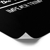 Ik las de transcript impeachment Trump anti-Trump Poster (Hoek)