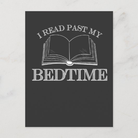 Ik las de vorige keer mijn slaaptijd grappige lees briefkaart (Voorkant)