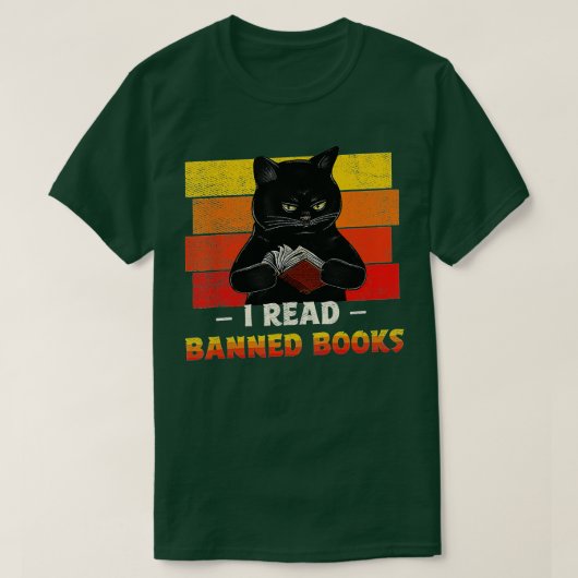 Ik las de week van de Banken Librarian Freadom Rea T-shirt (Design voorkant)