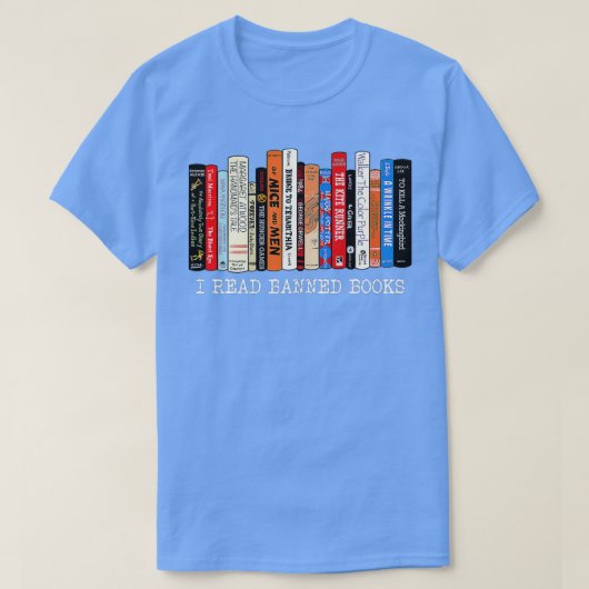 Ik las de week van de Banken Librarian Freadom Rea T-shirt (Design voorkant)