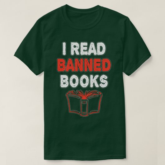 Ik las de week van de verboden boeken t-shirt (Design voorkant)
