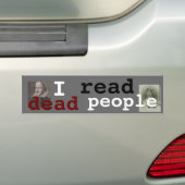 Ik las dode mensen bumpersticker (Op auto)