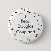 Ik las Douglas Coupland Canadian Books Button (Voorkant)