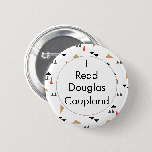 Ik las Douglas Coupland Canadian Books Button (Voorkant /achterkant)