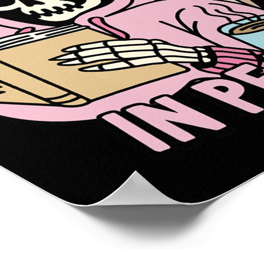 Ik las in vrede het grappige spookboek Halloween Poster (Hoek)