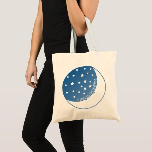 Ik las mijn bedtijd gestileerde grafische boekenta tote bag (Voorkant (product))