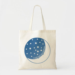 Ik las mijn bedtijd gestileerde grafische boekenta tote bag