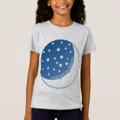 Ik las mijn bedtijd gestileerde meisjesT-shirt T-shirt (Voorkant)