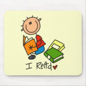 Ik las Tshirts en cadeaus Muismat (Voorkant)