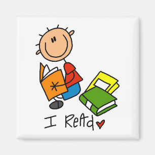 Ik las Tshirts en geschenken Magneet